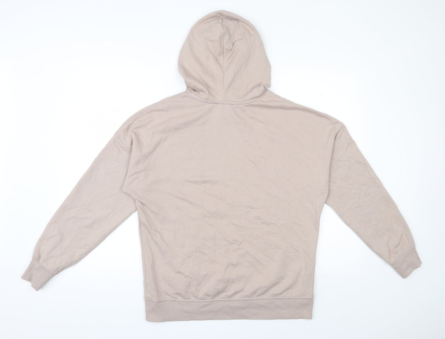 New Look Womens Beige  Cotton Pullover Hoodie Size S  Pullover