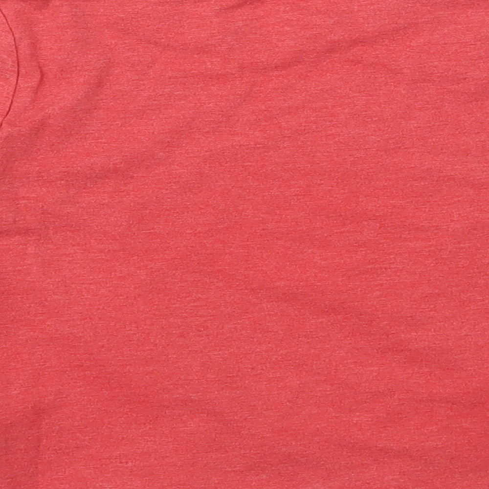 Next  Girls Red  Cotton Basic T-Shirt Size 3 Years Round Neck Pullover - Shopkins
