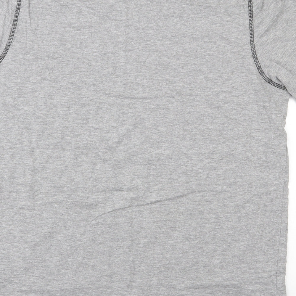 Livergy Mens Grey  Cotton  T-Shirt Size XL Round Neck