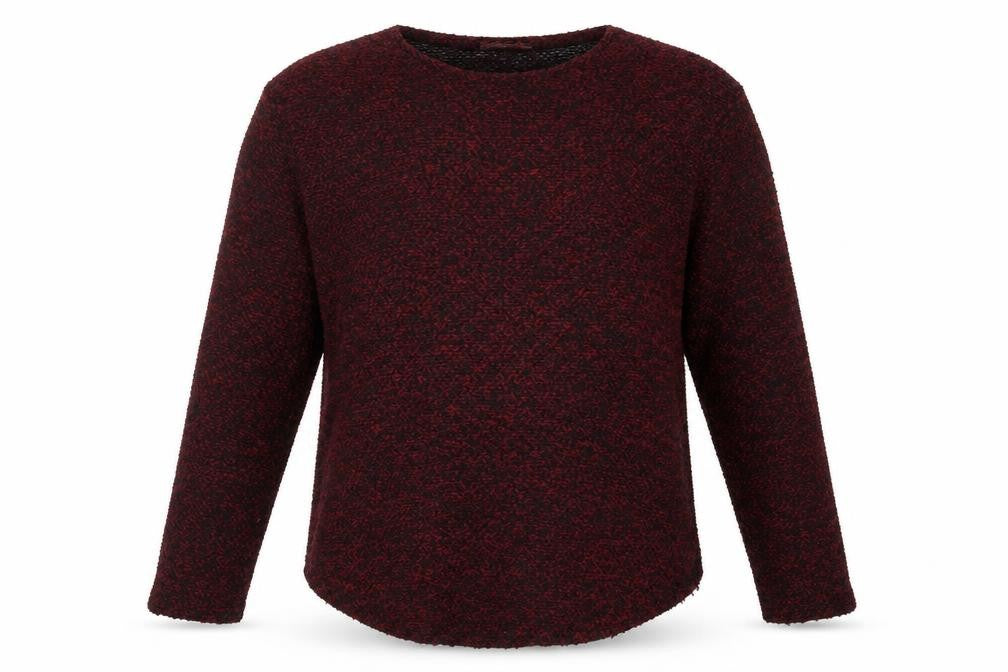 C Man Mens Red Crew Neck  Acrylic Pullover Jumper Size M