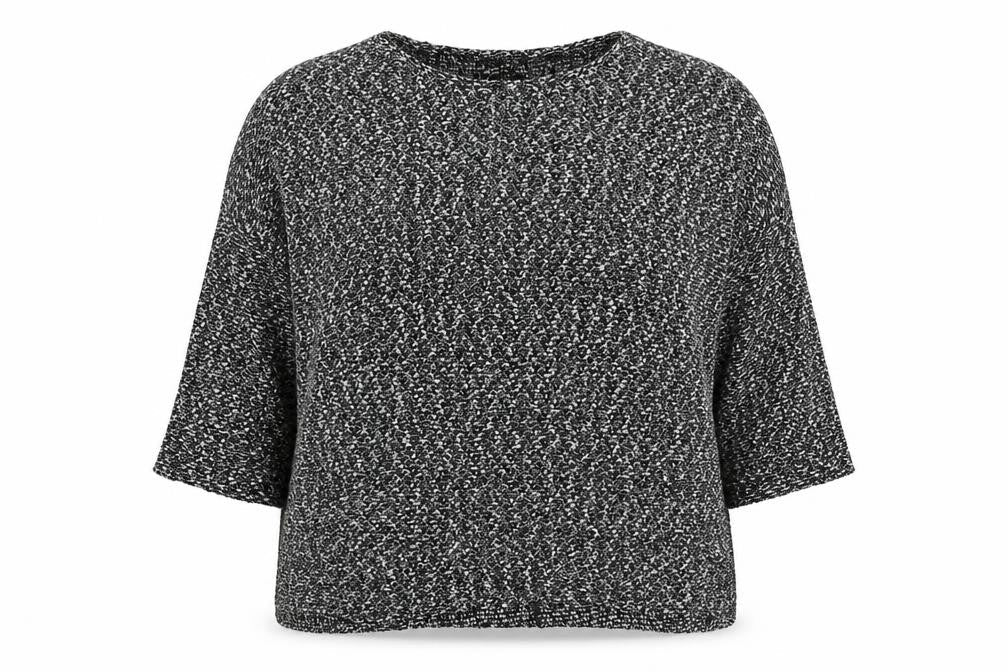 New Look Womens Black Crew Neck  Polyester Pullover Jumper Size 14
