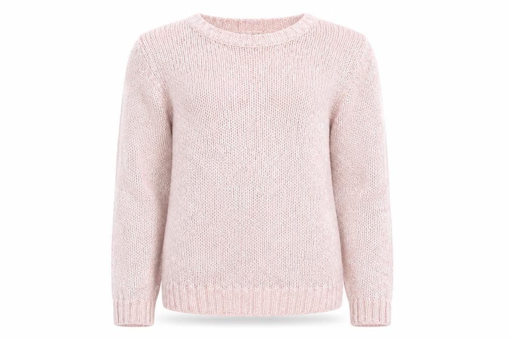 georger Girls Pink Crew Neck  Polyester Pullover Jumper Size 10-11 Years  Pullover