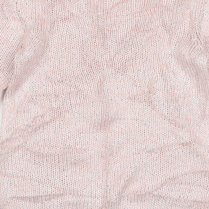 George Girls Pink Crew Neck  Polyester Pullover Jumper Size 10-11 Years  Pullover
