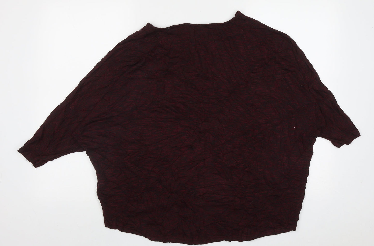 New Look Womens Purple Crew Neck  Polyester Pullover Jumper Size L