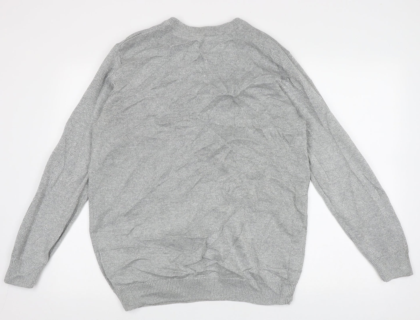 Blooming Marvellous Womens Grey Crew Neck  Cotton Pullover Jumper Size L