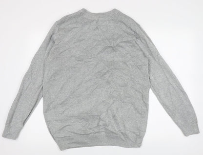 Blooming Marvellous Womens Grey Crew Neck  Cotton Pullover Jumper Size L