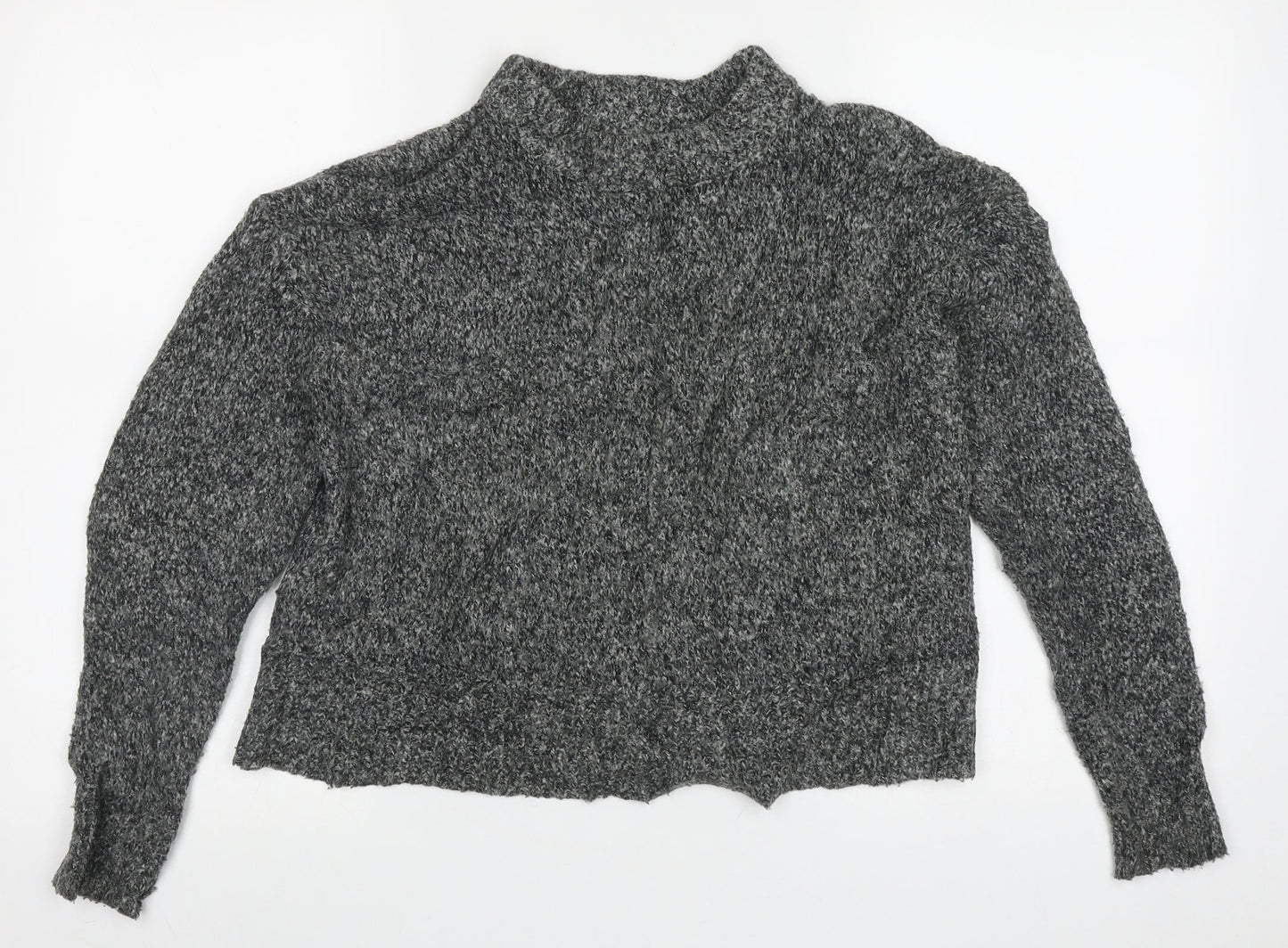 Atmosphere Womens Grey High Neck  Acrylic Pullover Jumper Size 8