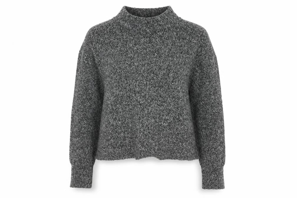 Atmosphere Womens Grey High Neck  Acrylic Pullover Jumper Size 8