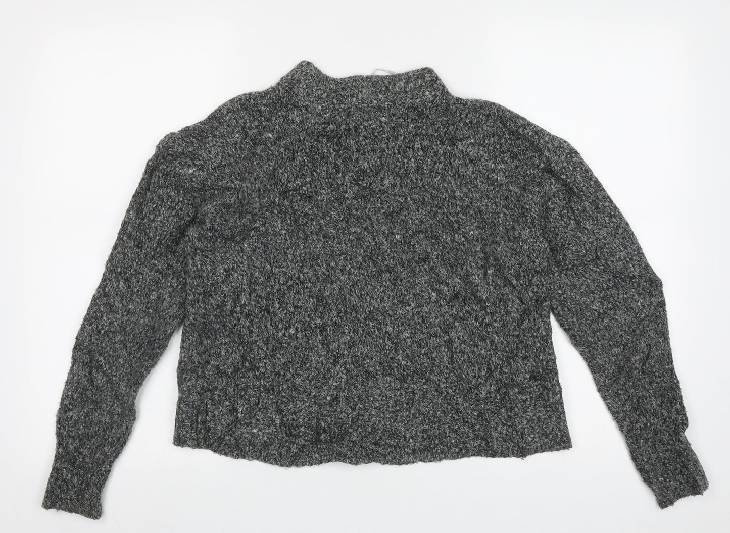 Atmosphere Womens Grey High Neck  Acrylic Pullover Jumper Size 8