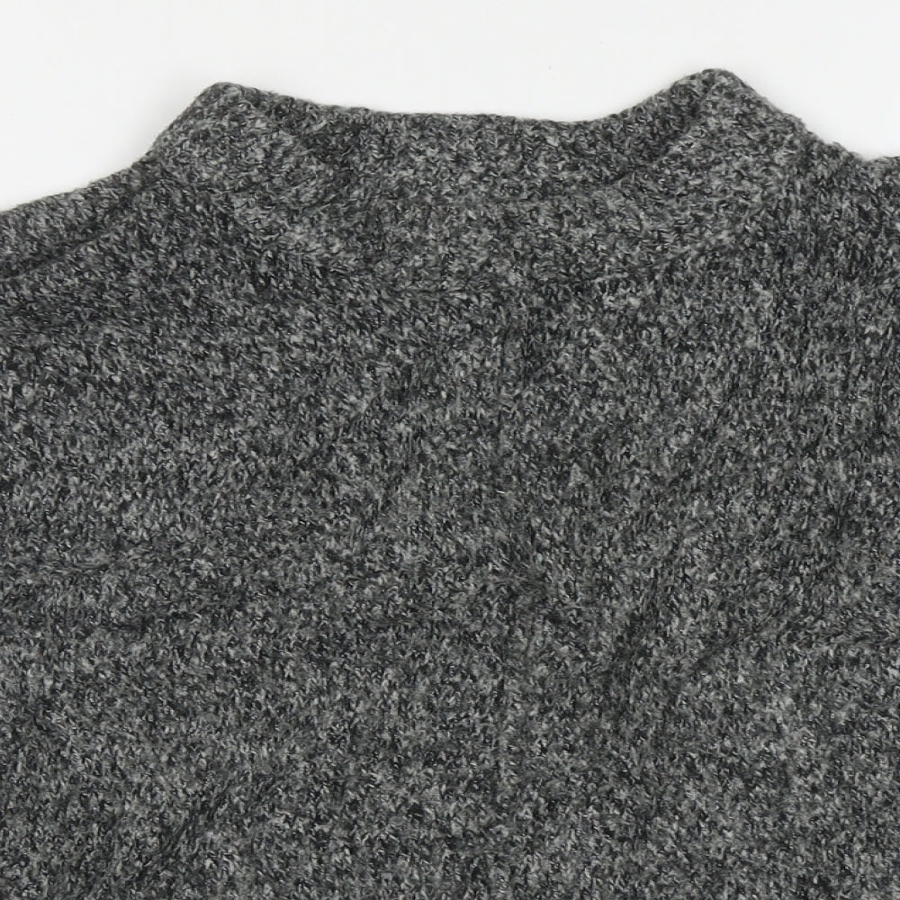 Atmosphere Womens Grey High Neck  Acrylic Pullover Jumper Size 8