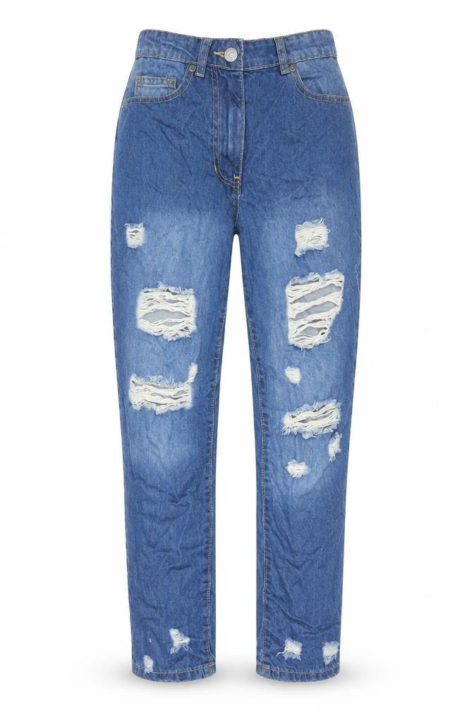 Parisian Womens Blue  Cotton Straight Jeans Size 6 L28 in Regular
