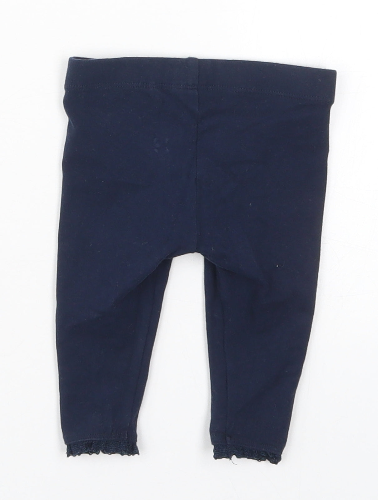 NEXT Girls Blue  Cotton Capri Leggings Size 3-6 Months