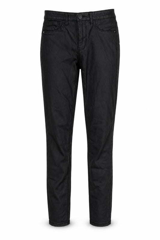 Denim Co Womens Black  Viscose Trousers  Size 8 L28 in Regular Button