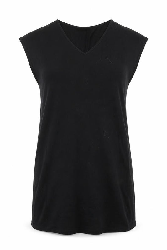 SHEIN Womens Black  Cotton T-Shirt Dress  Size S  V-Neck Pullover