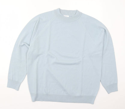 Preloved Classics Womens Blue Round Neck  Acrylic Pullover Jumper Size 16 - Front