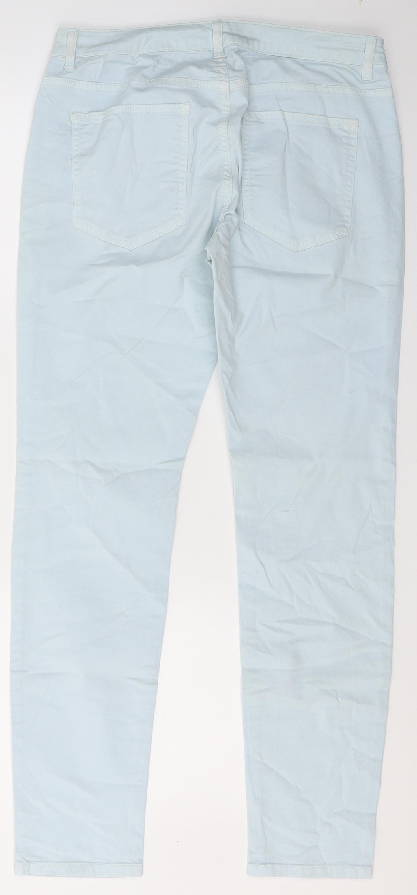 MOTIVI Womens Blue  Cotton Skinny Jeans Size 14 L28.5 in Regular Button