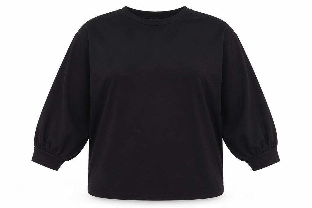 Dunnes Stores Womens Black  Polyester Pullover Sweatshirt Size XL  Pullover - Balloon sleeve