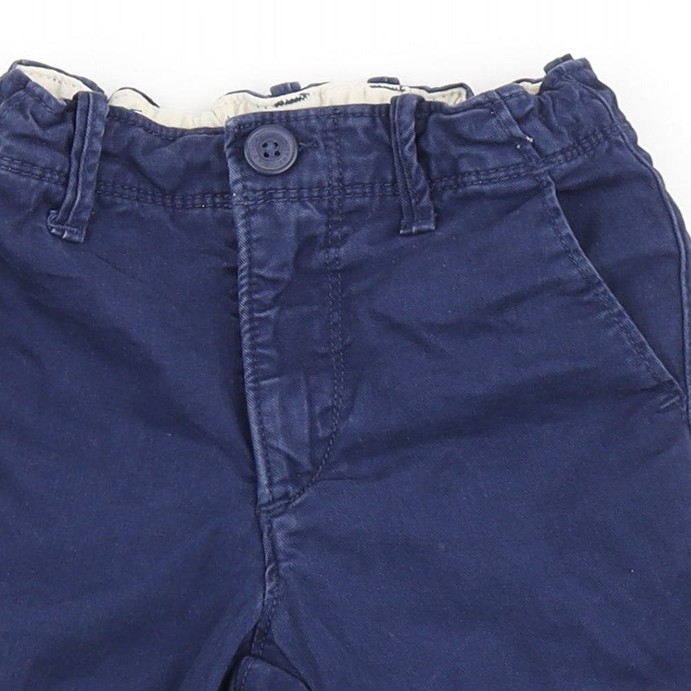 Gap Boys Blue  Polyester Chino Shorts Size 4 Years  Regular Zip