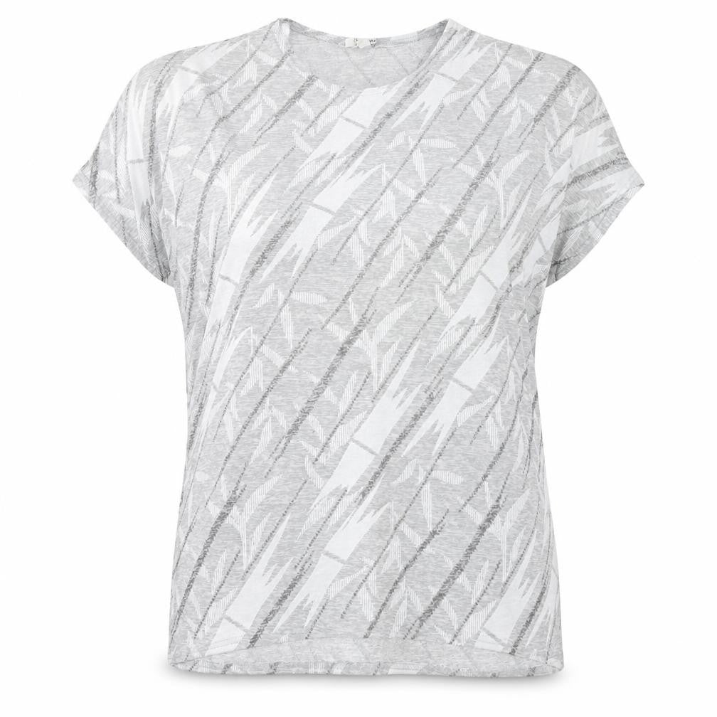 Misumi Womens Grey  Polyester Basic T-Shirt Size M Round Neck