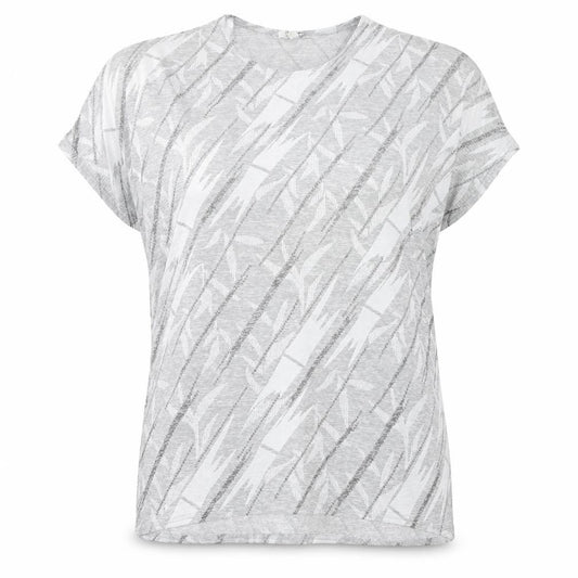 Misumi Womens Grey  Polyester Basic T-Shirt Size M Round Neck