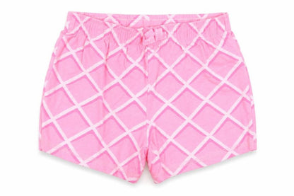 Debenhams Girls Pink Argyle/Diamond Cotton Cami Sleep Shorts Size 18-24 Months  Pullover