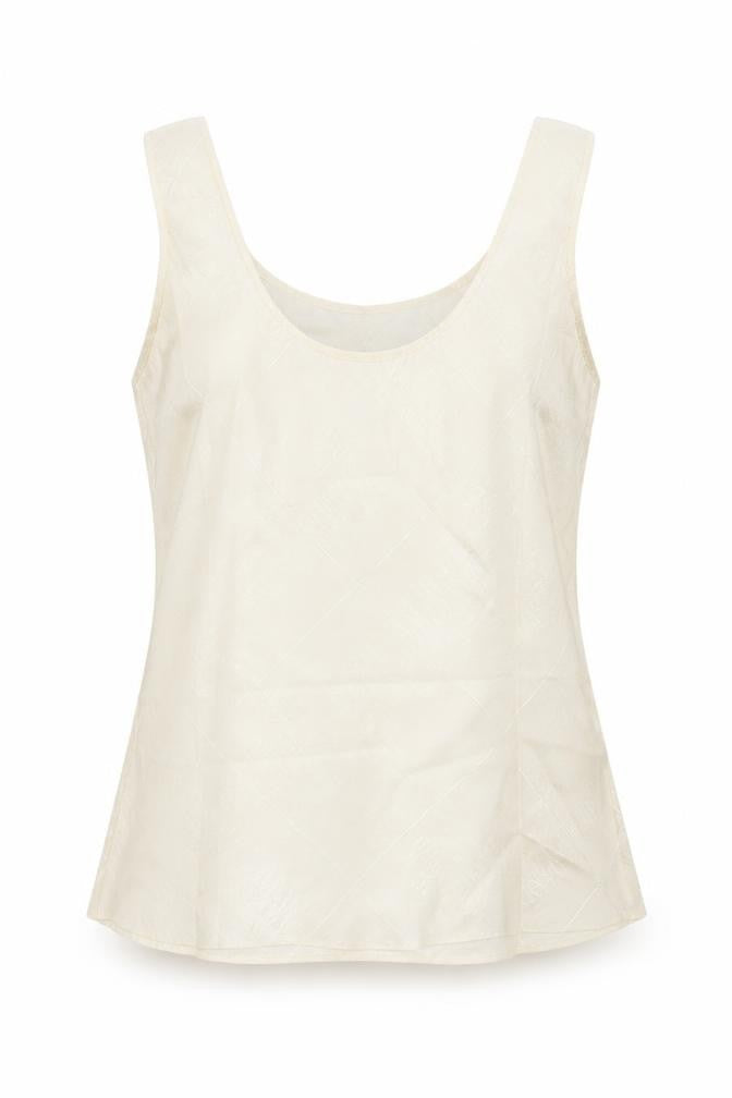 Marks & Spencer Womens Ivory  Polyester  Pyjama Top Size 10
