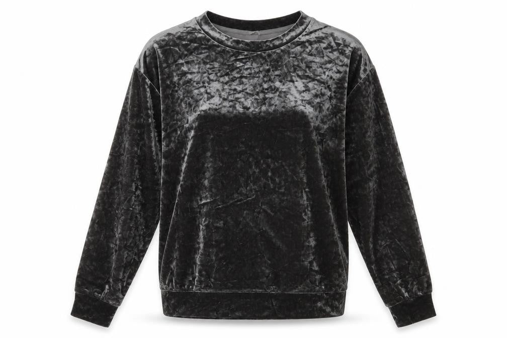 H&M Womens Grey Crew Neck  Polyester Pullover Jumper Size S