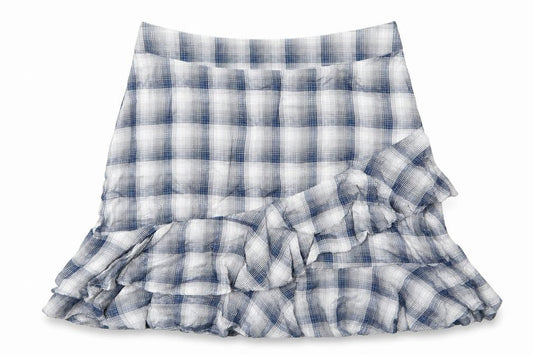 Oasis Womens Blue Geometric Viscose A-Line Skirt Size 10   Zip