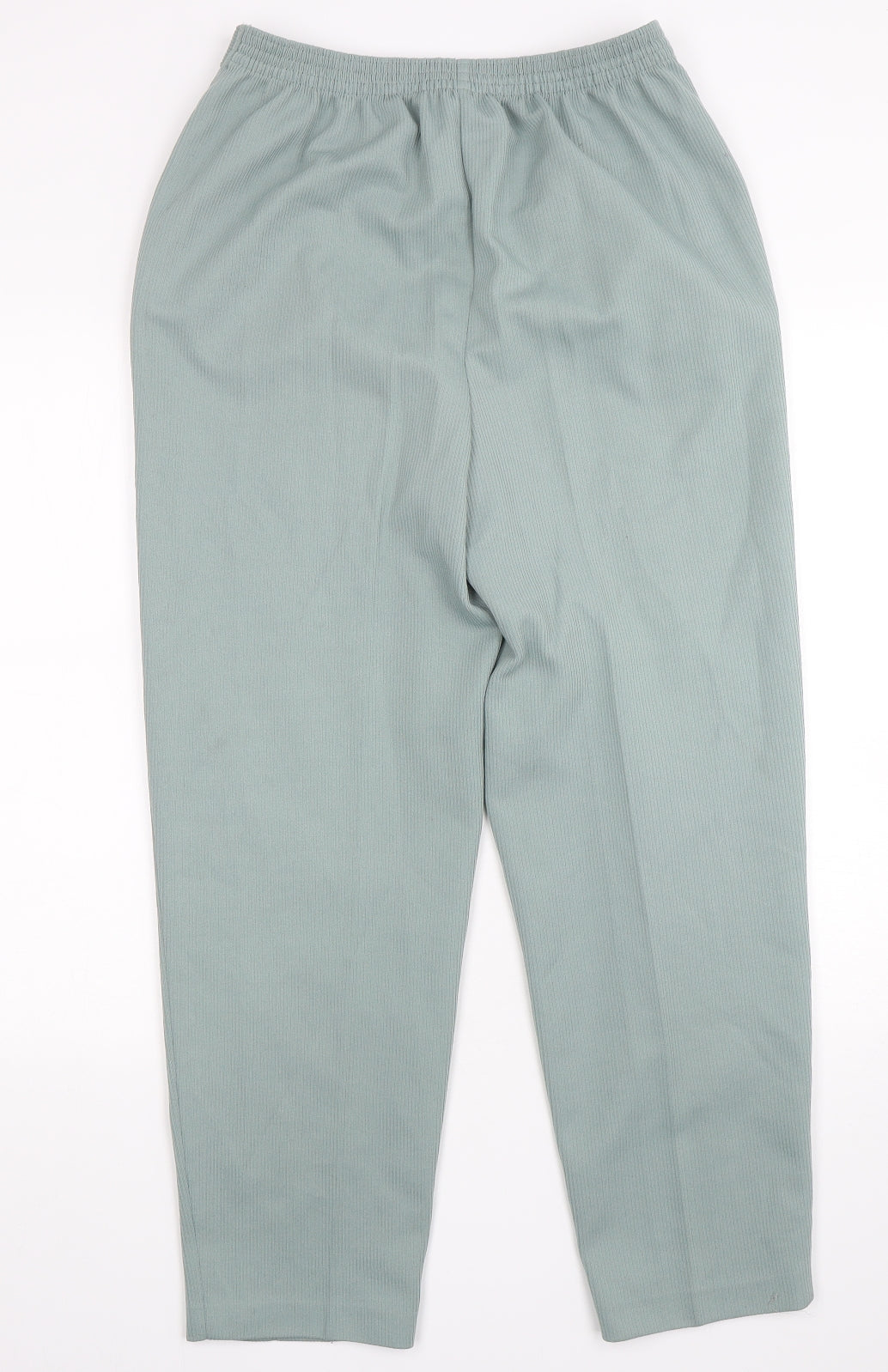 Slimma Womens Green  Polyester Trousers  Size 14 L29 in Regular