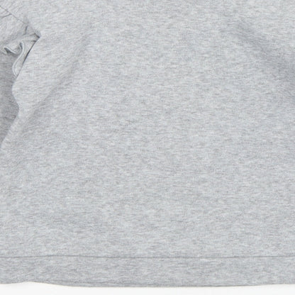 Jeff & Co Girls Grey  Polyester Pullover Sweatshirt Size 7-8 Years  Pullover