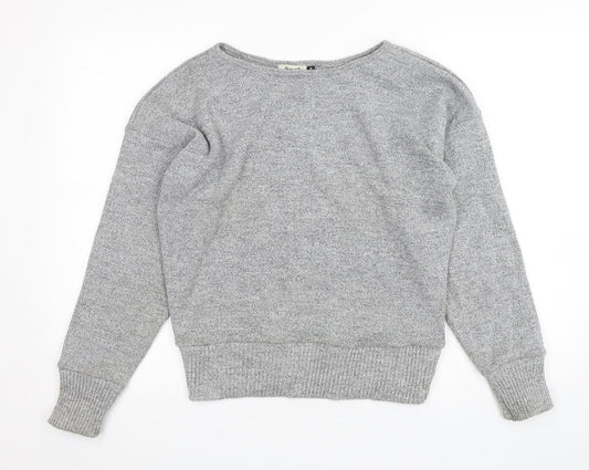 RMB Womens Grey  Acrylic Pullover Sweatshirt Size S  Pullover