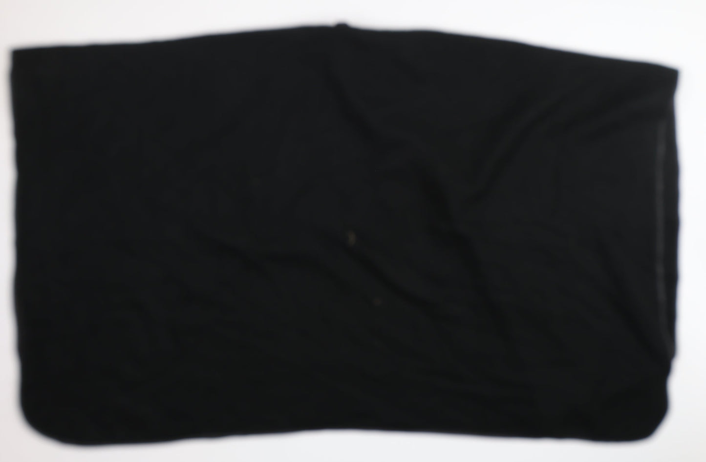 Preworn  Womens Black V-Neck  Acrylic Cape Jumper One Size