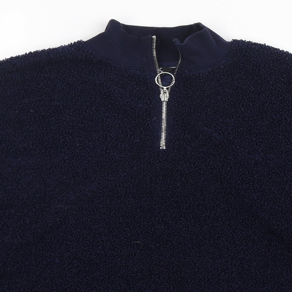 New Look Womens Blue  Polyester Pullover Sweatshirt Size 8  Pullover