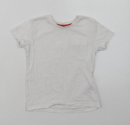 Dunnes Girls White  Cotton Basic T-Shirt Size 3 Years Crew Neck