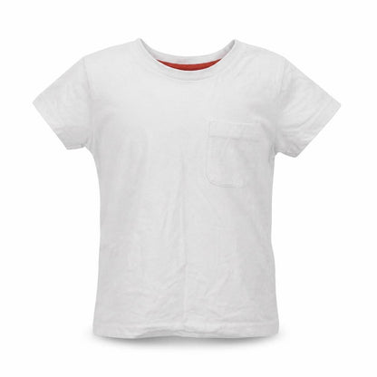 Dunnes Girls White  Cotton Basic T-Shirt Size 3 Years Crew Neck