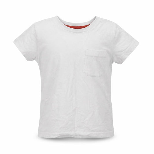 Dunnes Girls White  Cotton Basic T-Shirt Size 3 Years Crew Neck