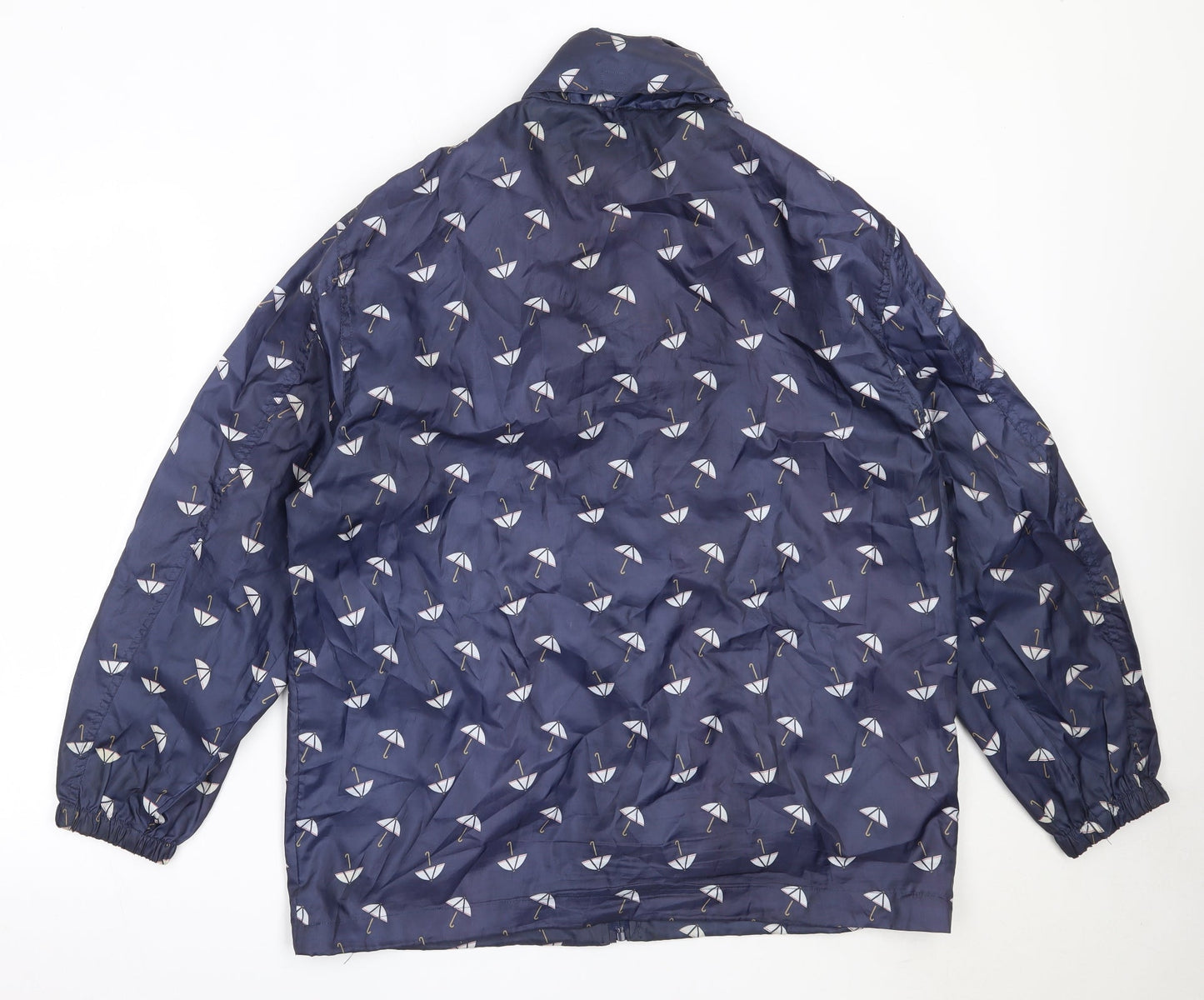 Dunnes Stores Womens Blue   Rain Coat Coat Size M  Zip
