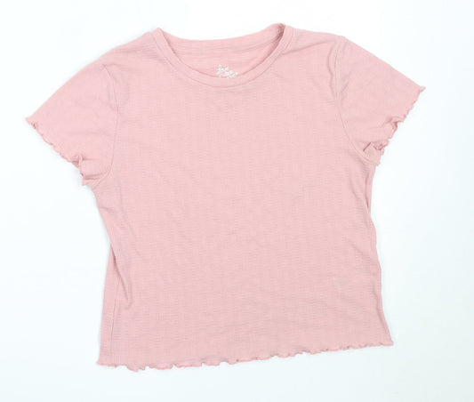 Primark Womens Pink Solid Polyester Top Pyjama Top Size S