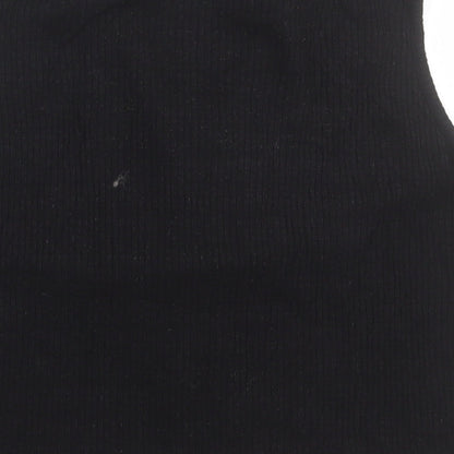 Preloved Atmosphere Womens Black  Viscose Cropped Tank Size 14 V-Neck - Label