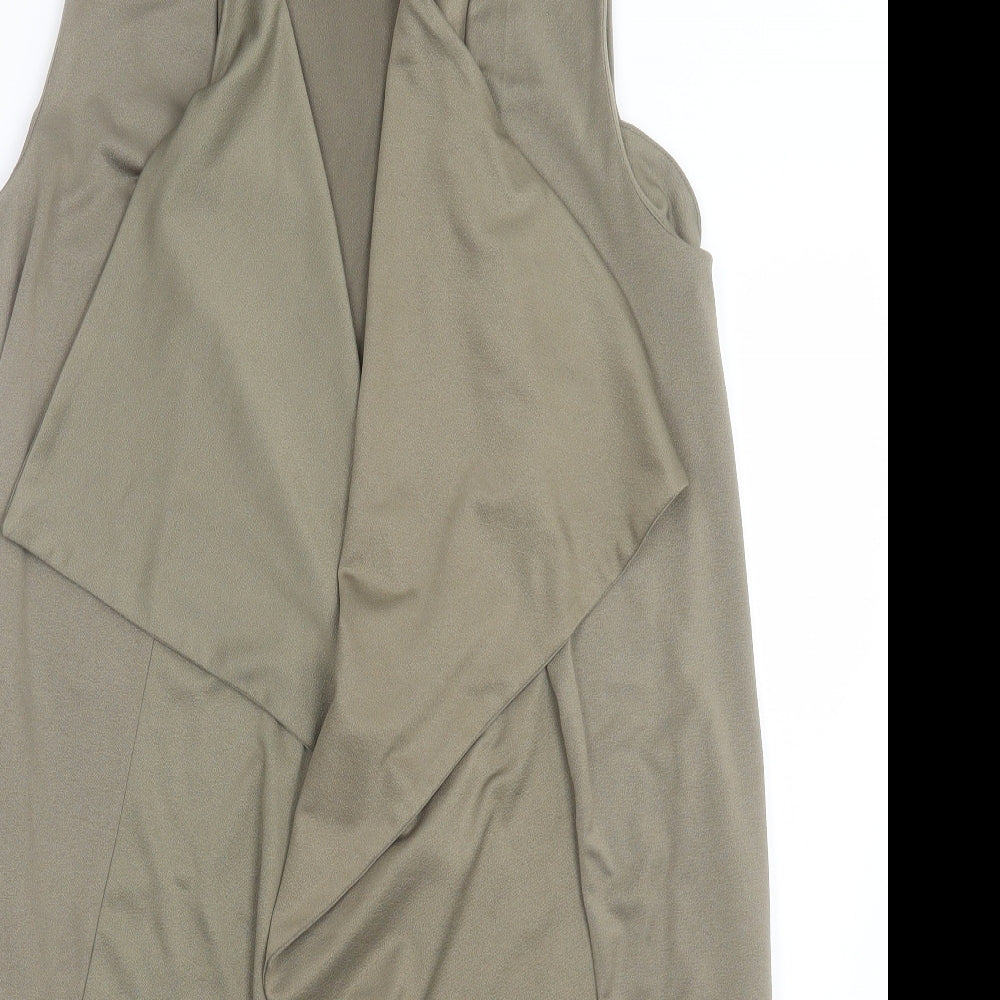 New Look Womens Green  Polyester Kimono Blouse Size 10 V-Neck