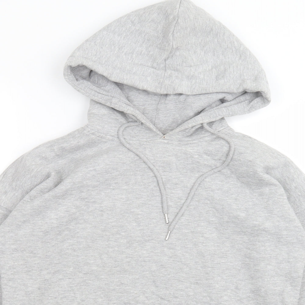 New Look Womens Grey  Cotton Pullover Hoodie Size S  Pullover