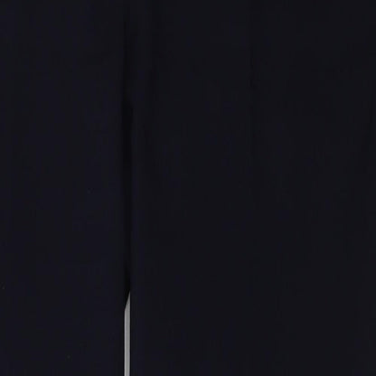 Dunnes Womens Blue  Polyester Trousers  Size 12 L28 in Regular