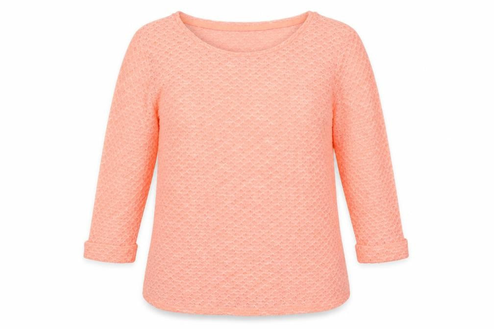 New Look Womens Pink Round Neck  Polyester Pullover Jumper Size 10   - Neon Pink