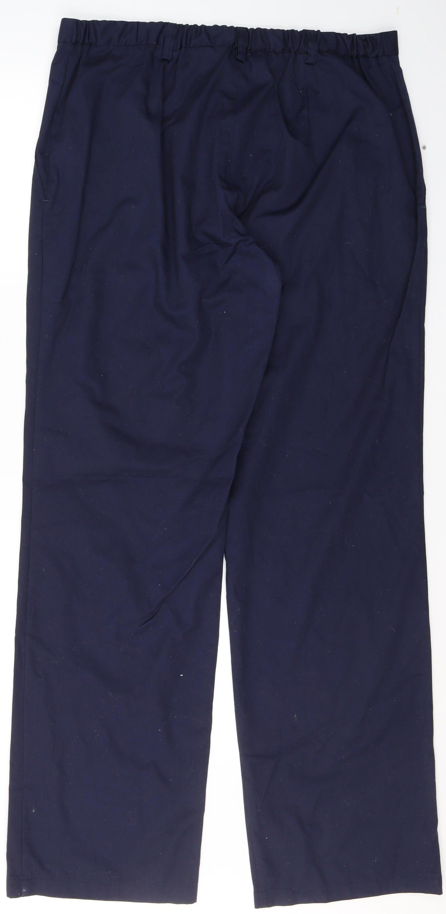 Tailored Image Womens Blue  Polyester Trousers  Size 18 L32 in Regular