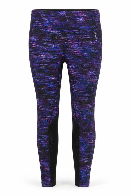Domyos Womens Purple  Polyester Compression Leggings Size 33 in L30 in Regular