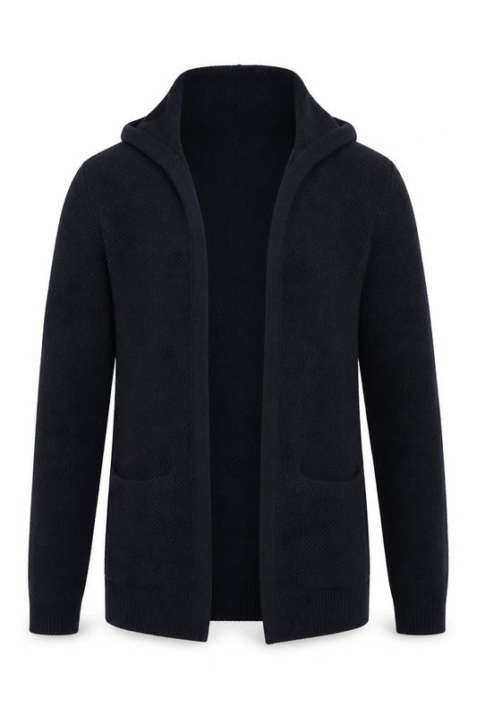 Topman Mens Blue High Neck  Cotton Cardigan Jumper Size XS