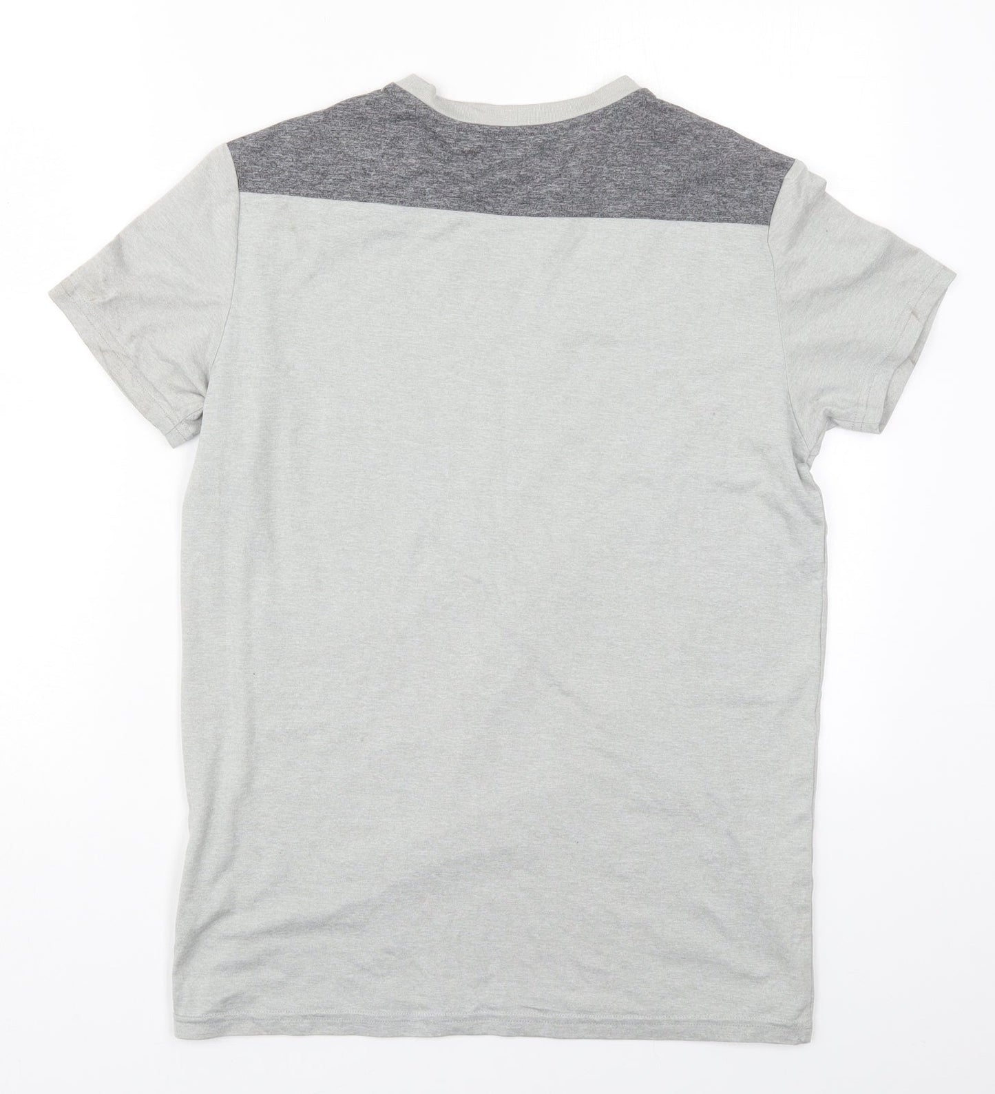 Reign Supreme Mens Grey  Polyester Basic T-Shirt Size S Crew Neck Pullover
