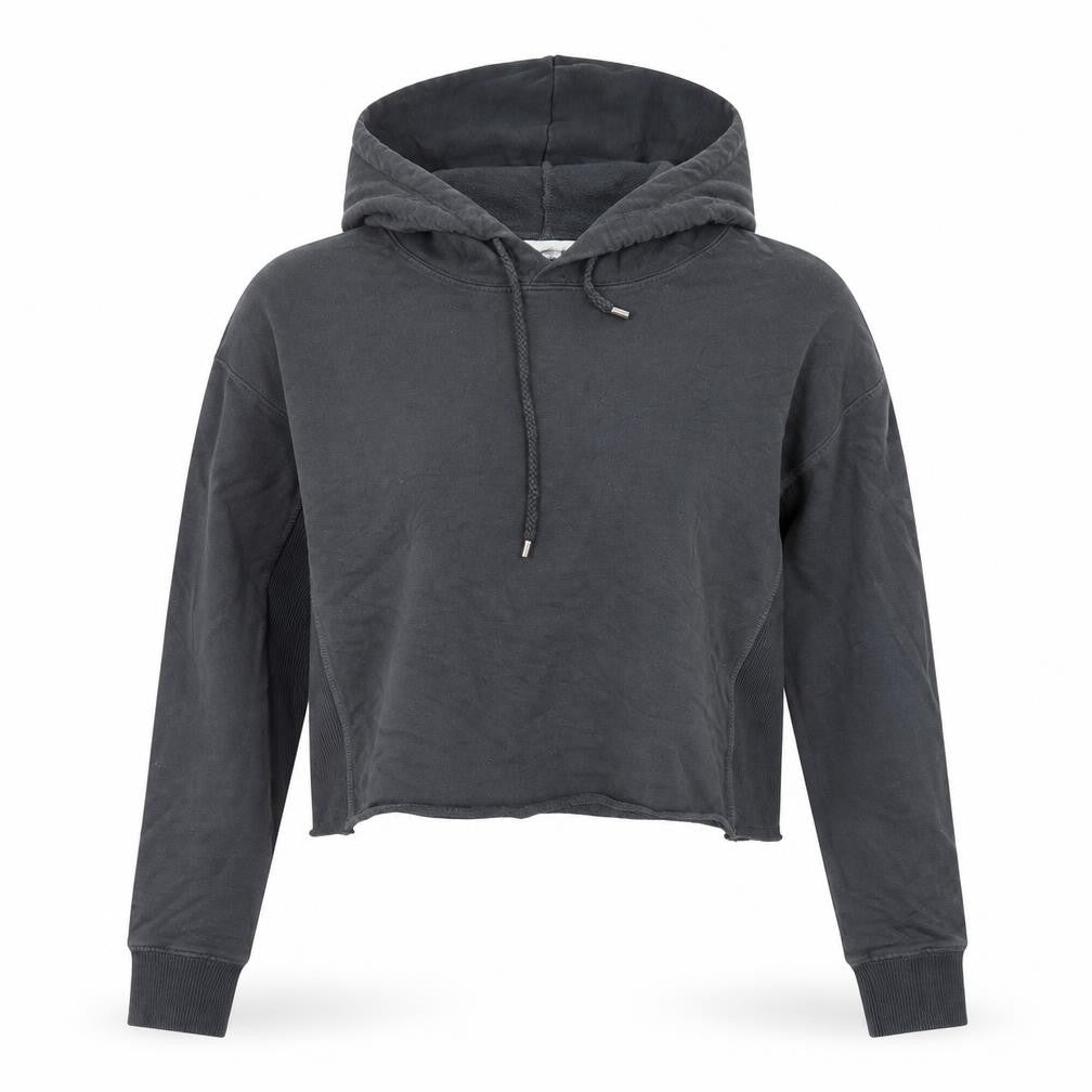 Primark Womens Grey  Cotton Pullover Hoodie Size S   - Cropped