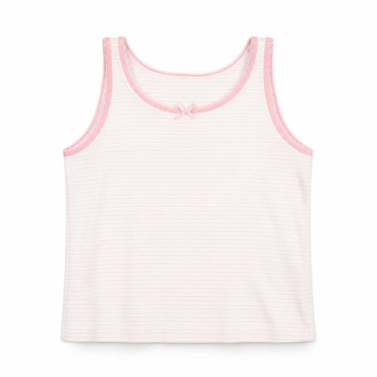 George Girls Multicoloured Striped Cotton Basic Tank Size 7-8 Years Round Neck Pullover