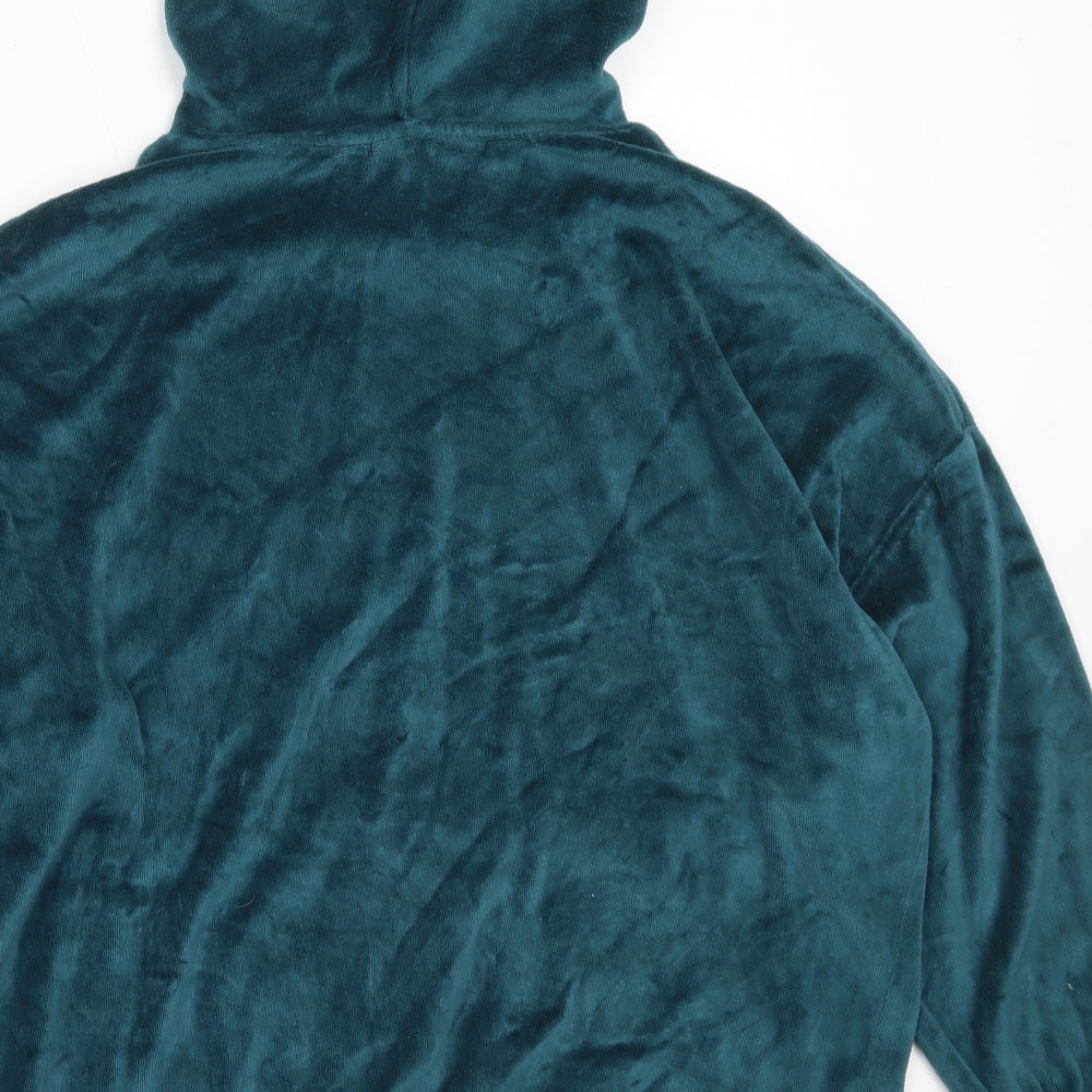 Sparkle & Fade Womens Blue  Cotton Pullover Hoodie Size S